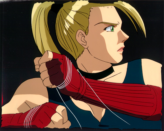 Street fighter II V anime cel