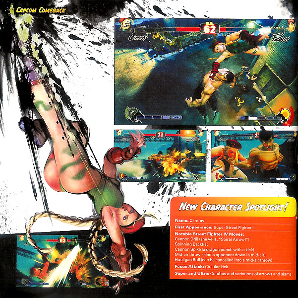 Cammy Kick Attack Art - Street Fighter IV Art Gallery